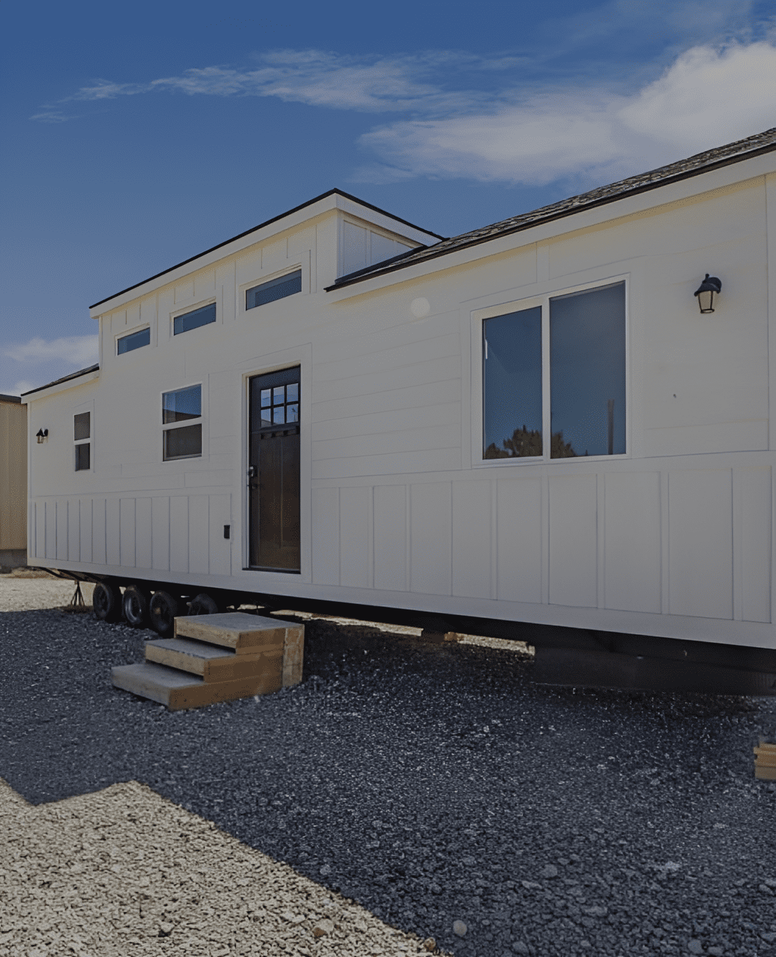 Mobile tiny home with windows